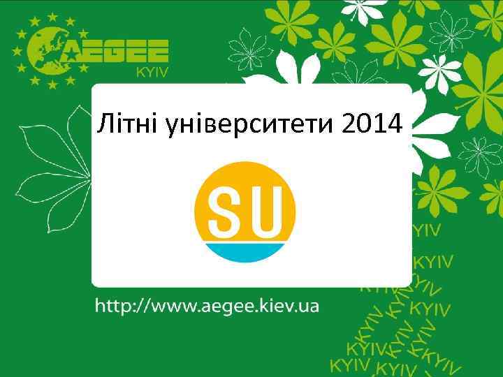 Літні університети 2014 