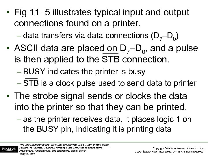  • Fig 11– 5 illustrates typical input and output connections found on a