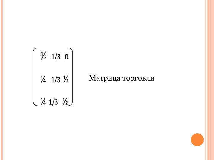 Матрица торговли 