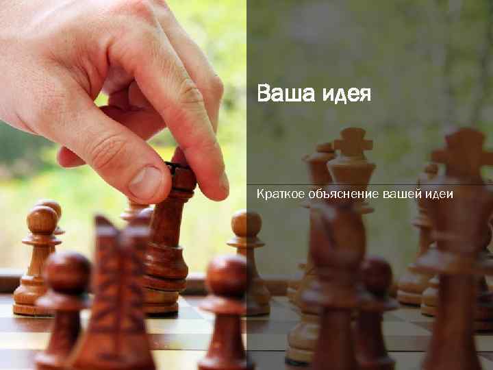 Ваша идея Краткое объяснение вашей идеи 