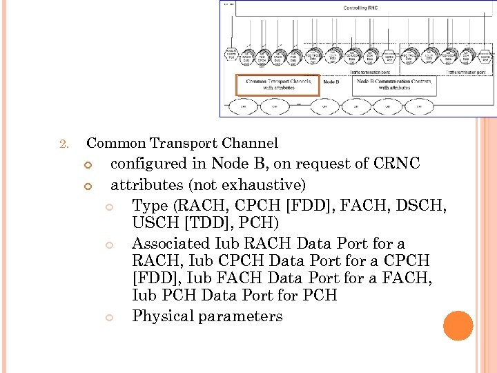 2. Common Transport Channel configured in Node B, on request of CRNC attributes (not