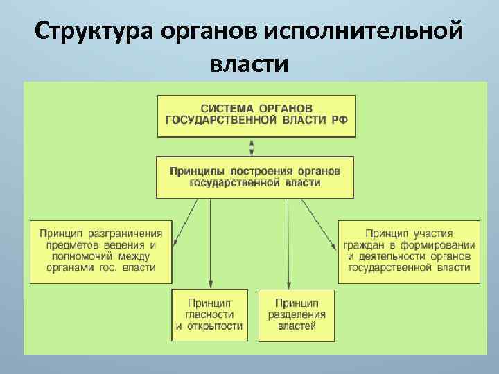 Структура органов исполнительной власти 