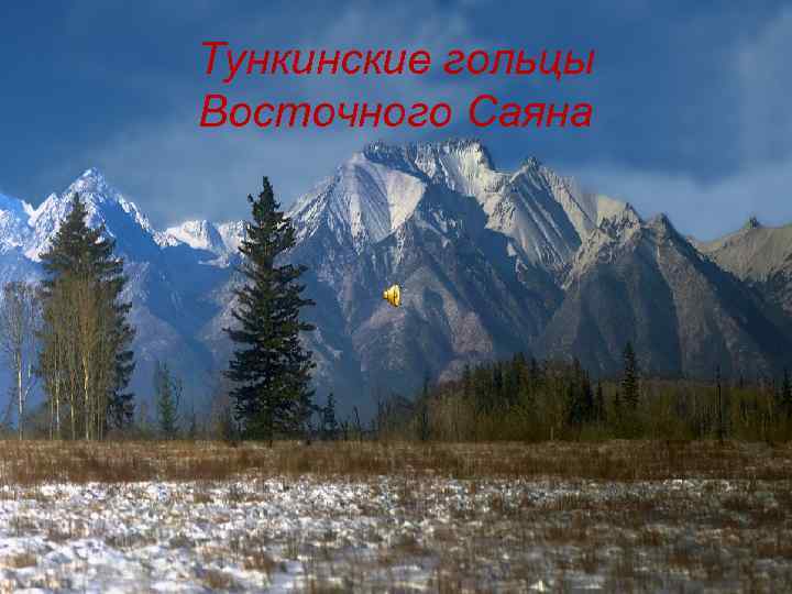 Тункинские гольцы Восточного Саяна 