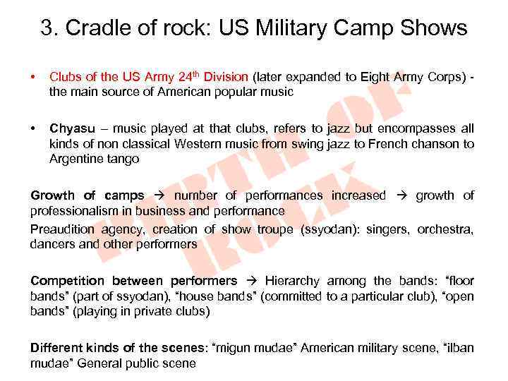 3. Cradle of rock: US Military Camp Shows • Clubs of the US Army