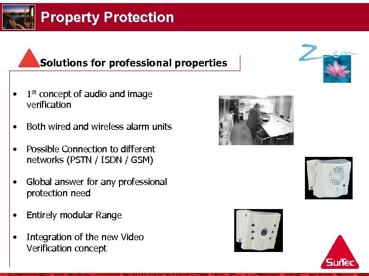 Property Protection Solutions for professional properties • 1 st concept of audio and image
