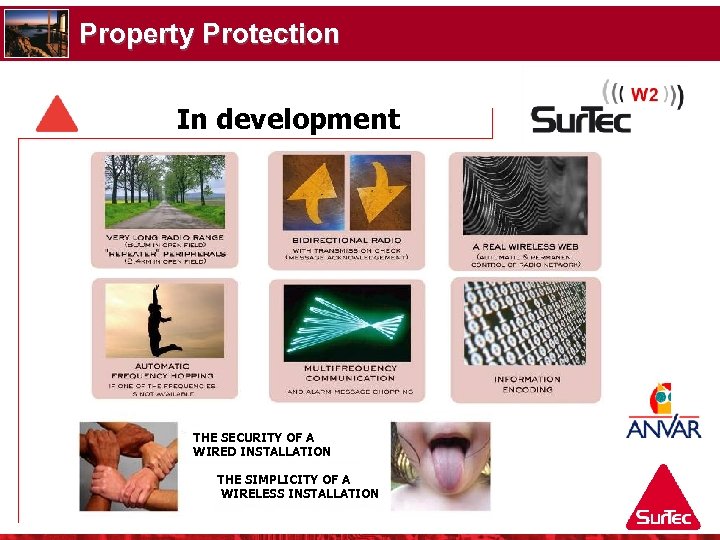 Property Protection In development THE SECURITY OF A WIRED INSTALLATION THE SIMPLICITY OF A