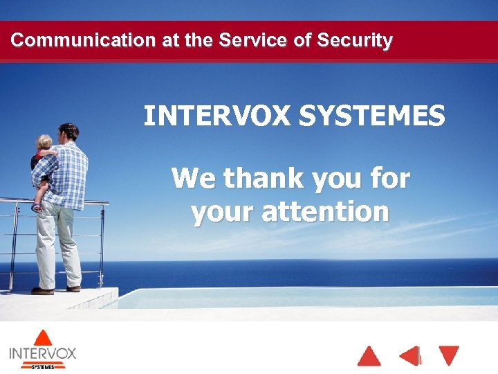 Communication at the Service of Security INTERVOX SYSTEMES We thank you for your attention