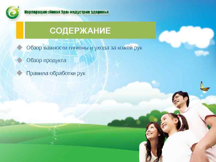 СОДЕРЖАНИЕ Обзор важности гигиены и ухода за кожей рук Обзор продукта Правила обработки рук