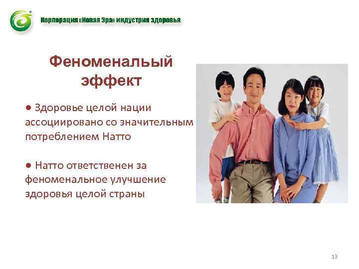Феноменальый эффект ● Здоровье целой нации ассоциировано со значительным потреблением Натто ● Натто ответственен