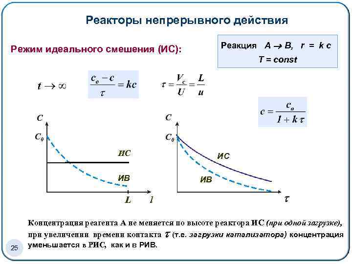 Непрерывные действия. Реактор идеального смешения уравнение. Реакторы идеального смешения и вытеснения. Уравнения для реактора идеального смешения периодического действия. Реактор идеального смешения непрерывного действия.