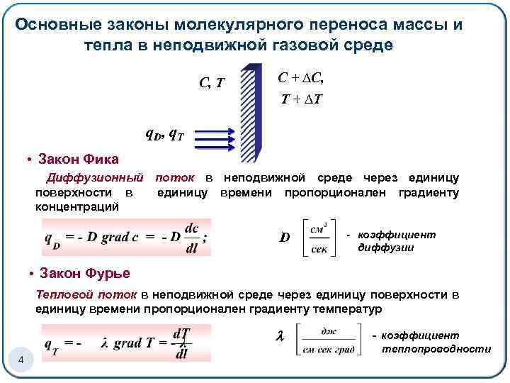 Молекулы перенос. Закон переноса массы. Законы переноса теплоты. Основные законы переноса теплоты. Законы переноса массы и энергии.