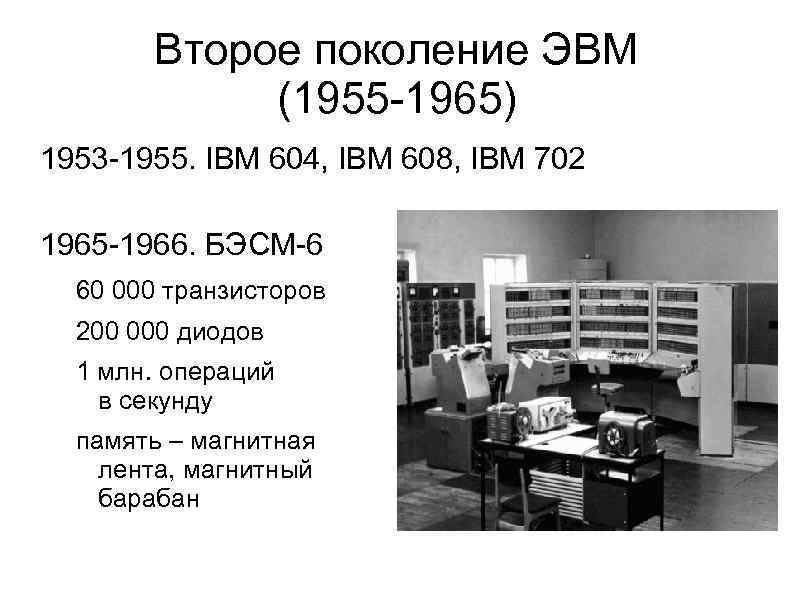 Без второго поколения. Второе поколение. Компьютеры на транзисторах (1955-1965). Поколение ЭВМ 2 поколение. Второе поколение ЭВМ 1955-1965 Г таблица. Блок транзисторов БЭСМ-6.