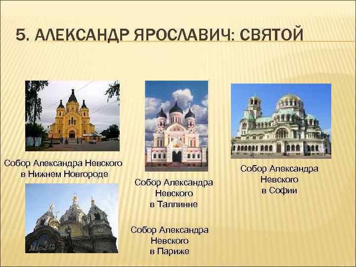 5. АЛЕКСАНДР ЯРОСЛАВИЧ: СВЯТОЙ Собор Александра Невского в Нижнем Новгороде Собор Александра Невского в