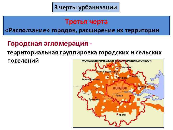 3 черты урбанизации