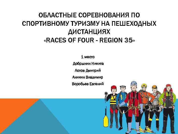 ОБЛАСТНЫЕ СОРЕВНОВАНИЯ ПО СПОРТИВНОМУ ТУРИЗМУ НА ПЕШЕХОДНЫХ ДИСТАНЦИЯХ «RACES OF FOUR - REGION 35»