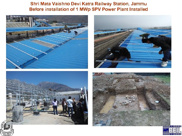 Shri Mata Vaishno Devi Katra Railway Station, Jammu Before installation of 1 MWp SPV