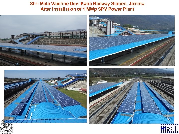 Shri Mata Vaishno Devi Katra Railway Station, Jammu After Installation of 1 MWp SPV
