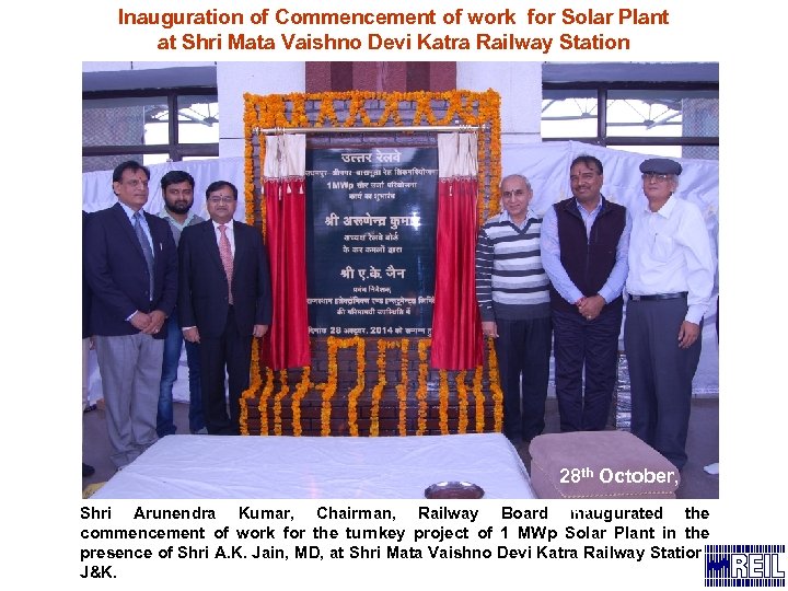 Inauguration of Commencement of work for Solar Plant at Shri Mata Vaishno Devi Katra