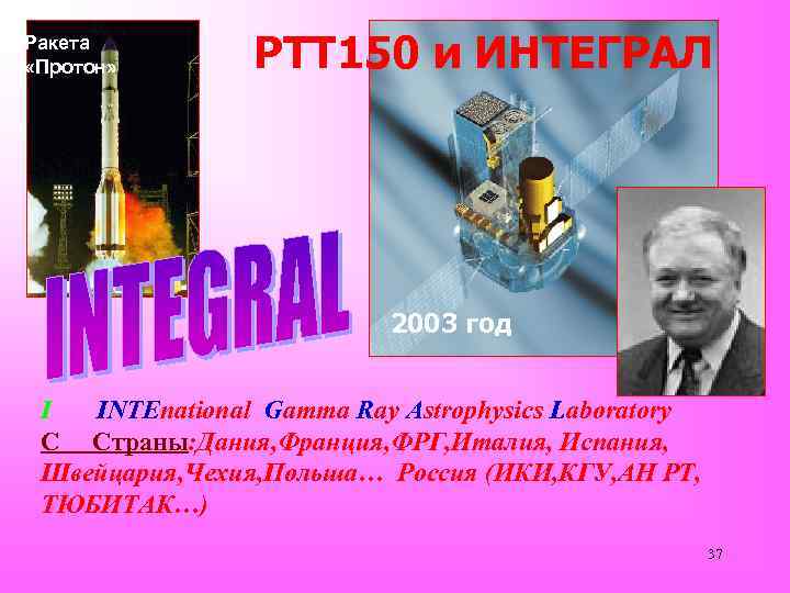 Ракета «Протон» РТТ 150 и ИНТЕГРАЛ 2003 год I INTEnational Gamma Ray Astrophysics Laboratory