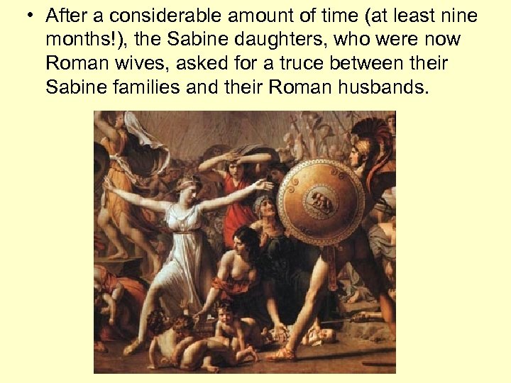  • After a considerable amount of time (at least nine months!), the Sabine