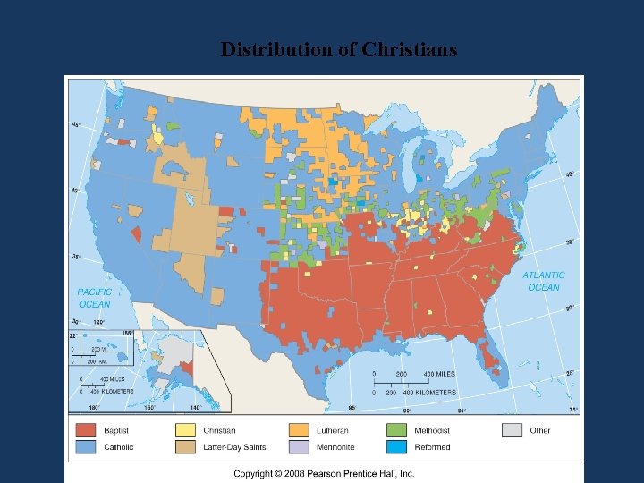 Distribution of Christians 