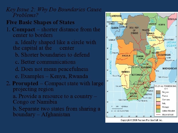 Key Issue 2: Why Do Boundaries Cause Problems? Five Basic Shapes of States 1.