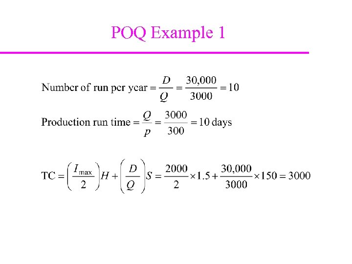 POQ Example 1 