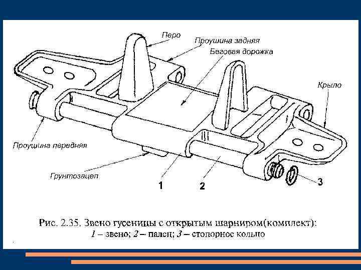 Звено гусеницы чертеж