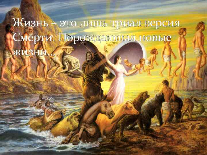 Жизнь – это лишь триал версия Смерти. Порождающая новые жизни… 