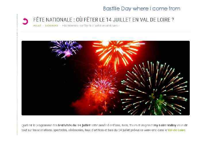 Bastille Day where I come from 