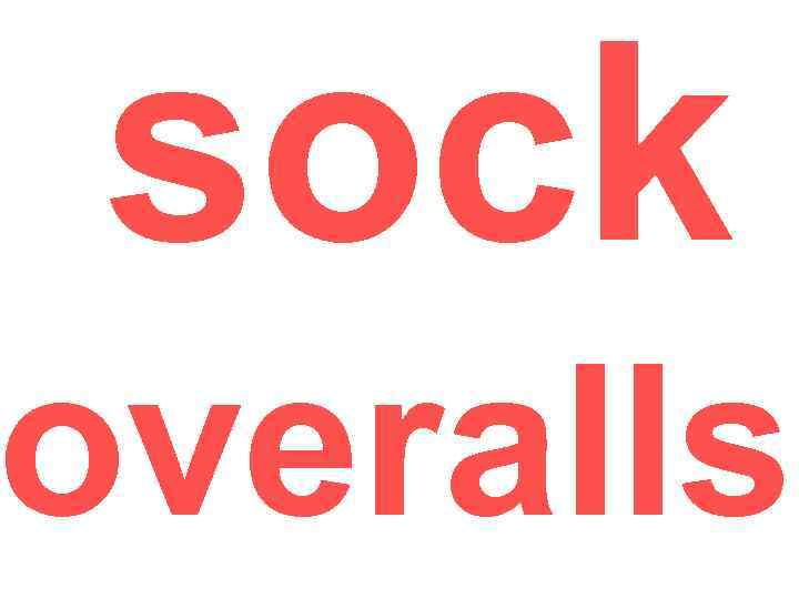 sock overalls 