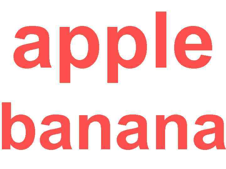 apple banana 