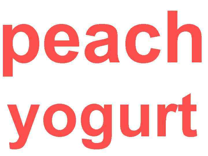 peach yogurt 