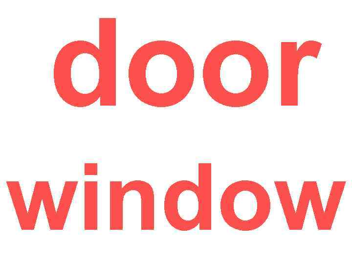 door window 