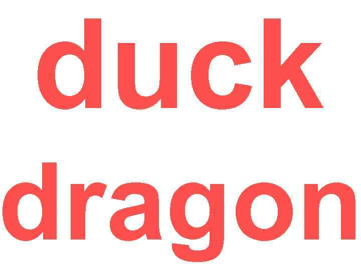 duck dragon 