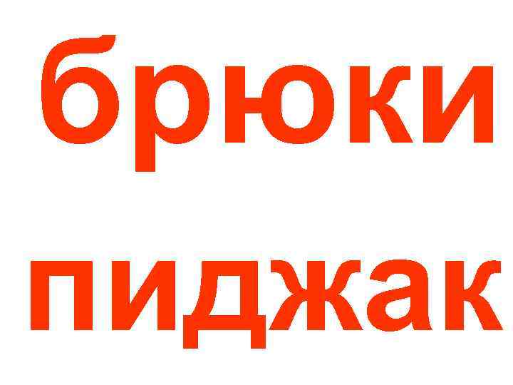 брюки пиджак 