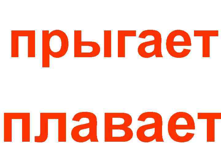 прыгает плавает 