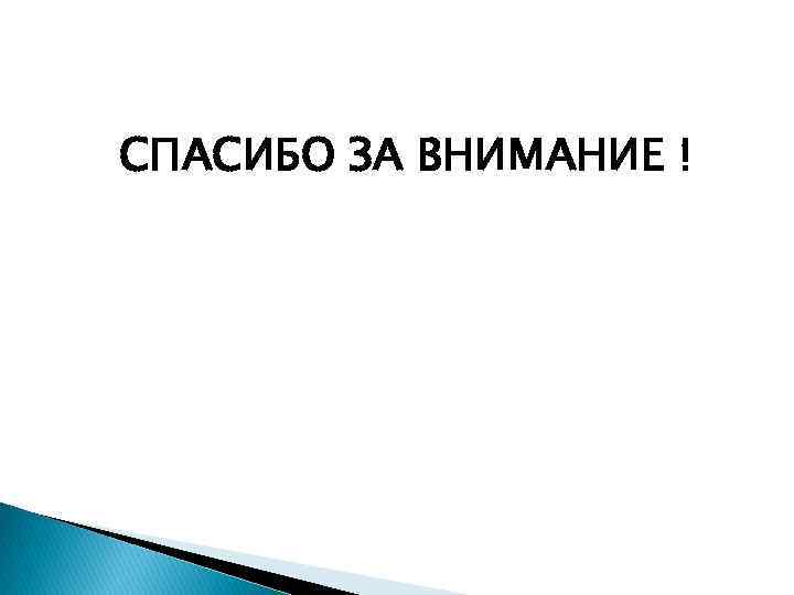 СПАСИБО ЗА ВНИМАНИЕ ! 