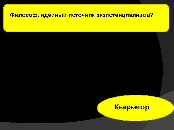 Философ, идейный источник экзистенциализма? Кьеркегор 