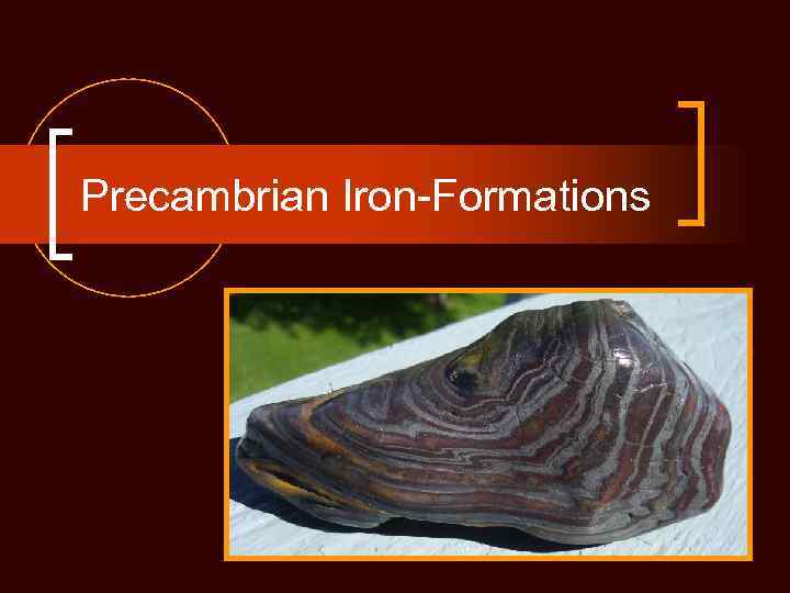 Precambrian Iron-Formations 