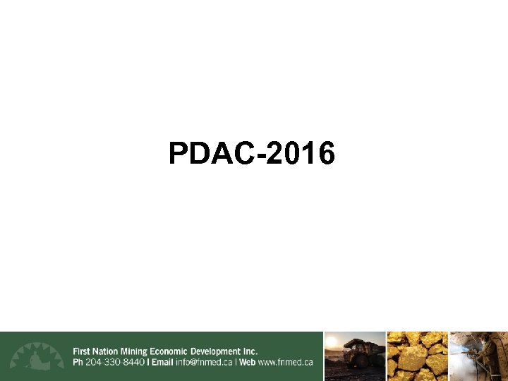 PDAC-2016 