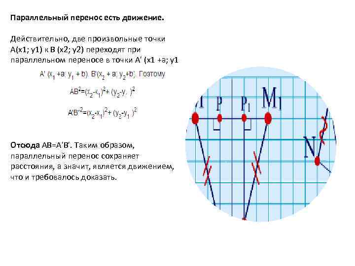 Перенос точки. Образ точки при параллельном переносе. Во что переходит окружность при параллельном переносе. Параллельный перенос окружности. Найти образ точки.