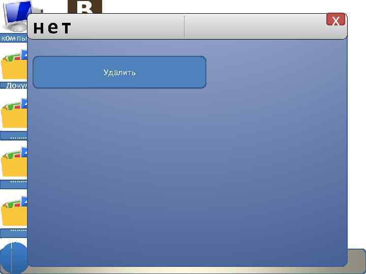 x нет компьютер Удалить Документы ………. Новая запись 