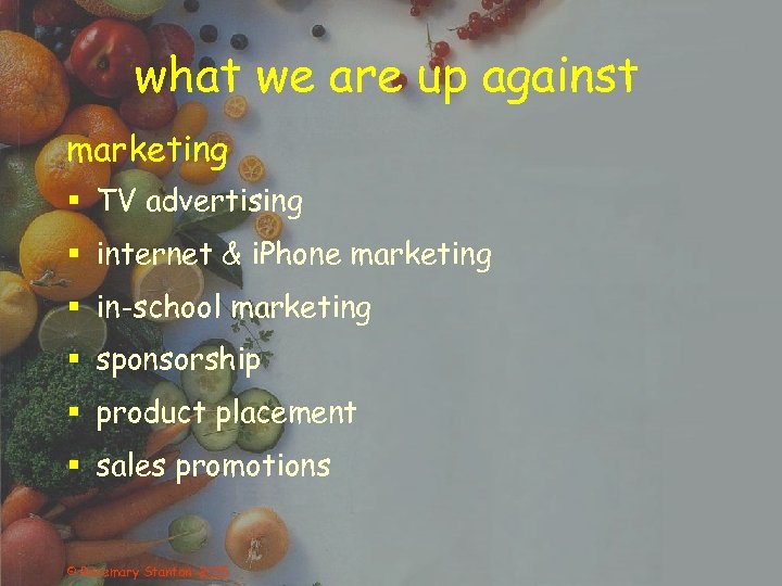 what we are up against marketing § TV advertising § internet & i. Phone