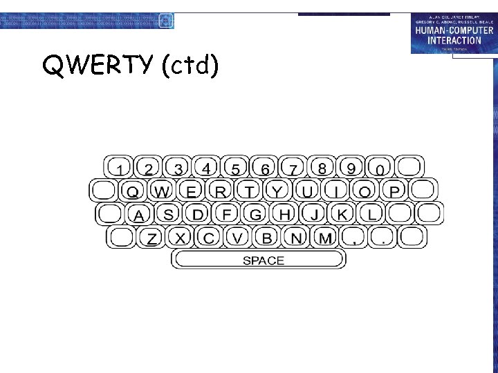 QWERTY (ctd) 