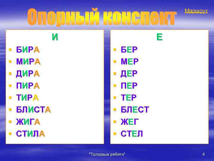 Маршрут И § § § § БИР А МИ Р А ДИ Р А