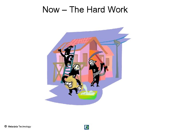 Now – The Hard Work © Metadata Technology 