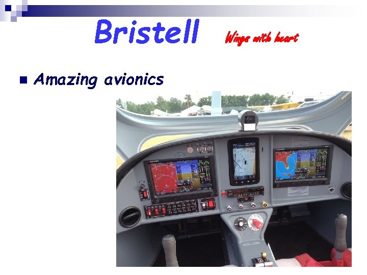 Bristell n Amazing avionics Wings with heart 