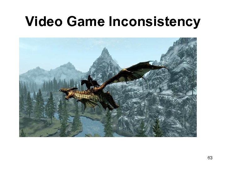 Video Game Inconsistency 63 