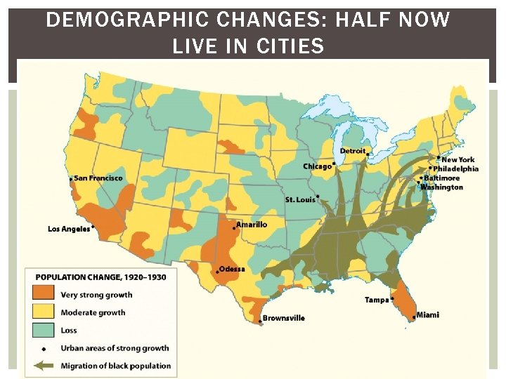 DEMOGRAPHIC CHANGES: HALF NOW LIVE IN CITIES 